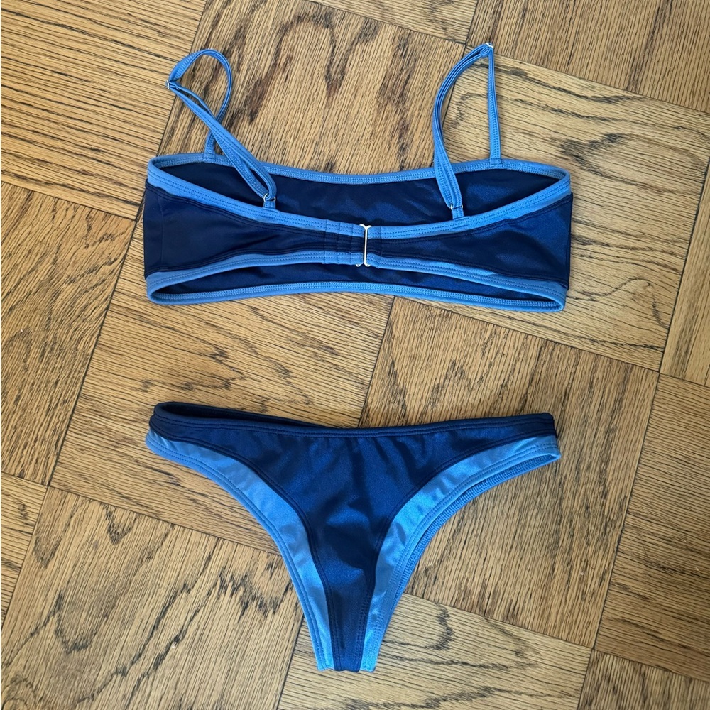❌ SOLD ❌ Sabi Swim Monaco Bikini Set - Blue Trim - Picture 6 of 8